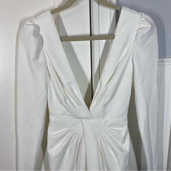 Lulus Stunning Romance White‎ Long Sleeve Mermaid Maxi Dress Wedding Party - Picture 3 of 9